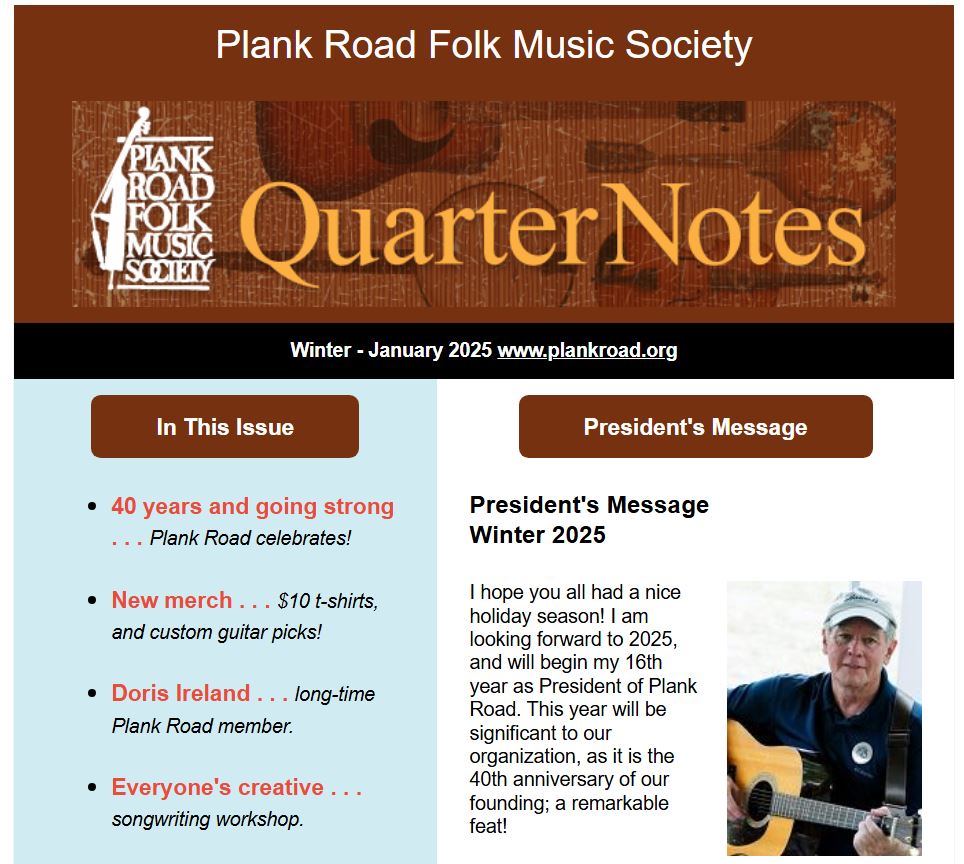 Image of first page of Quarternotes Winter 2024